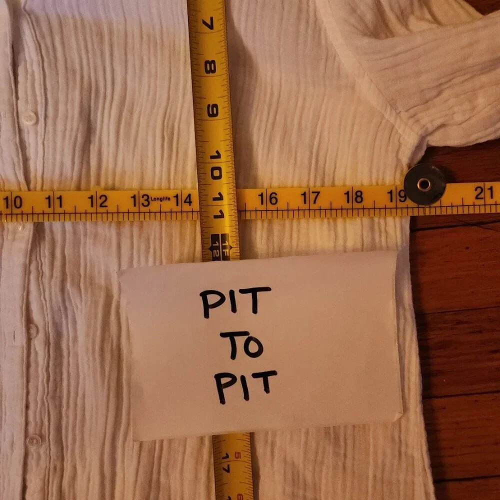 XIRENA Scout Crinkle Gauze White Button Down Shirt - Picture 6 of 8